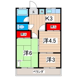 池の川マンションの物件間取画像